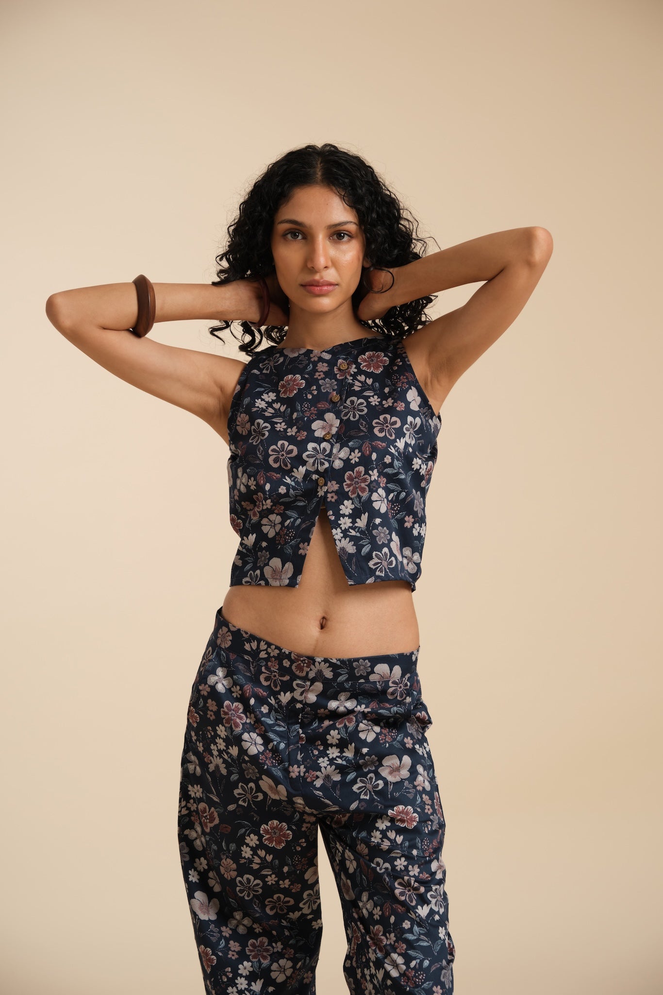 Cord Set (Pant + Top) - Printed