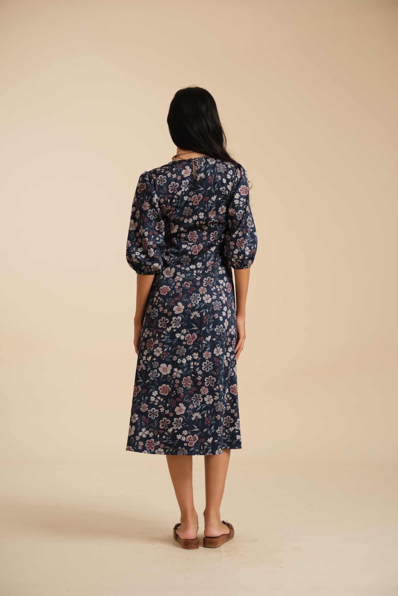 Puff Sleeve Dress - Printed
