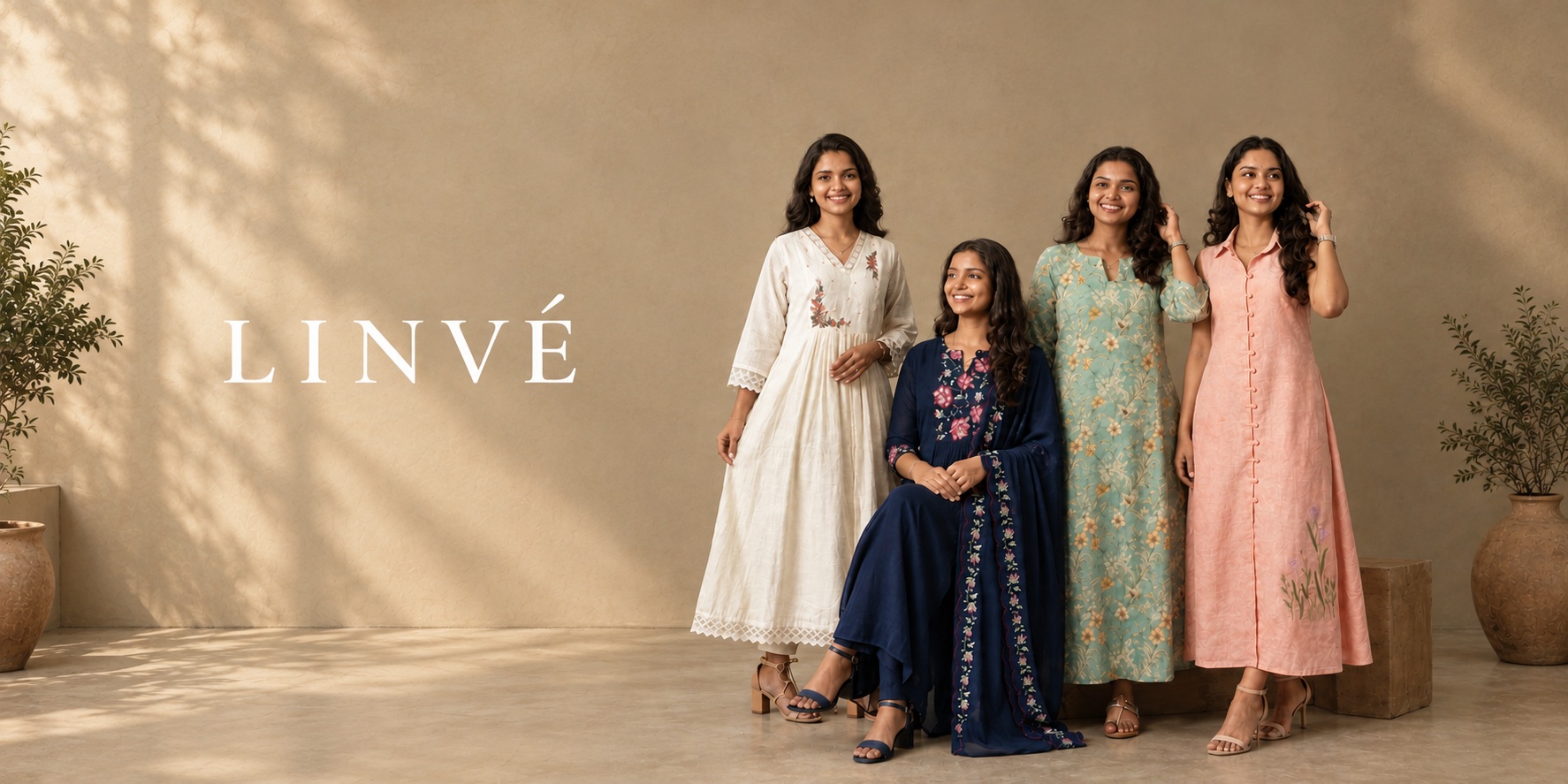 LINVÉ - Handcrafted pure linen and premium kurti collection.