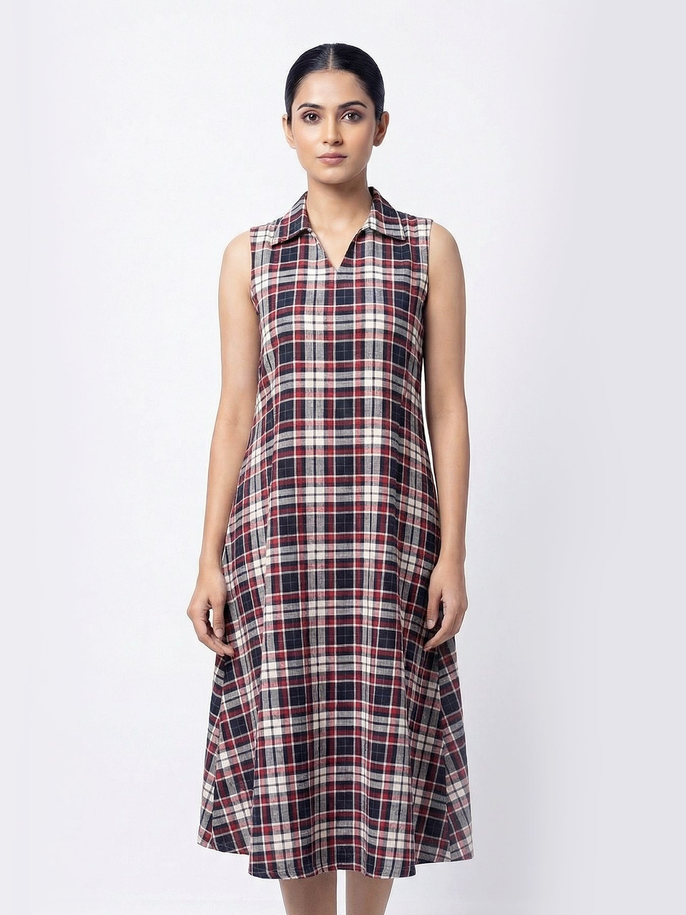 Collar Dress-Linen