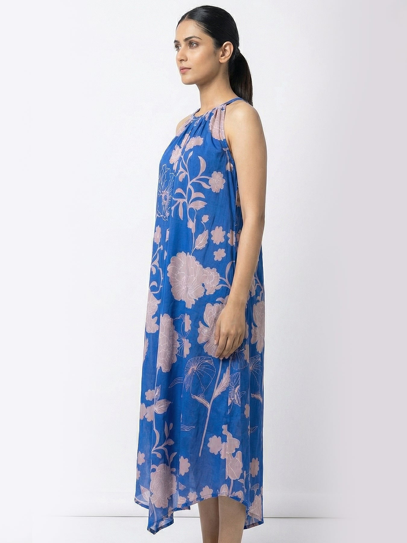 Halter neck dress Satin