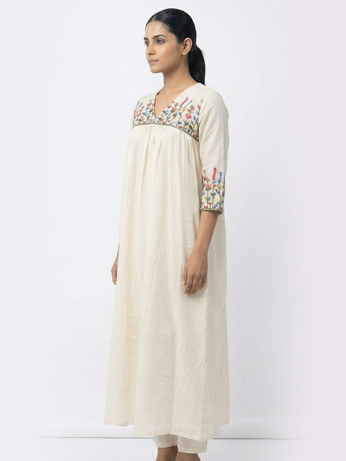 Alia Cut Kurti-Malai Chanderi
