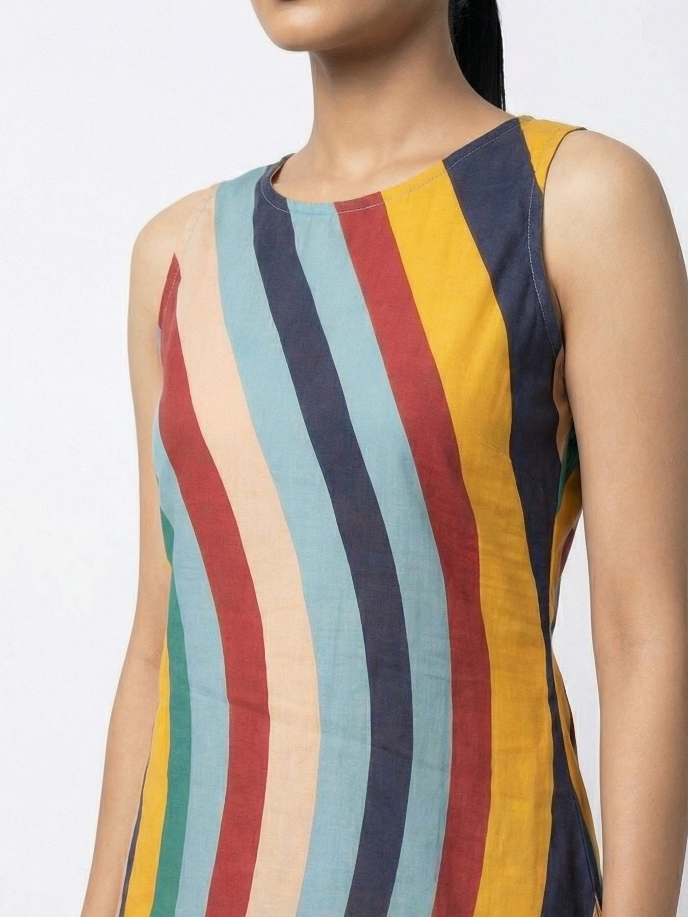 High low Top and Pant-Poly crape
