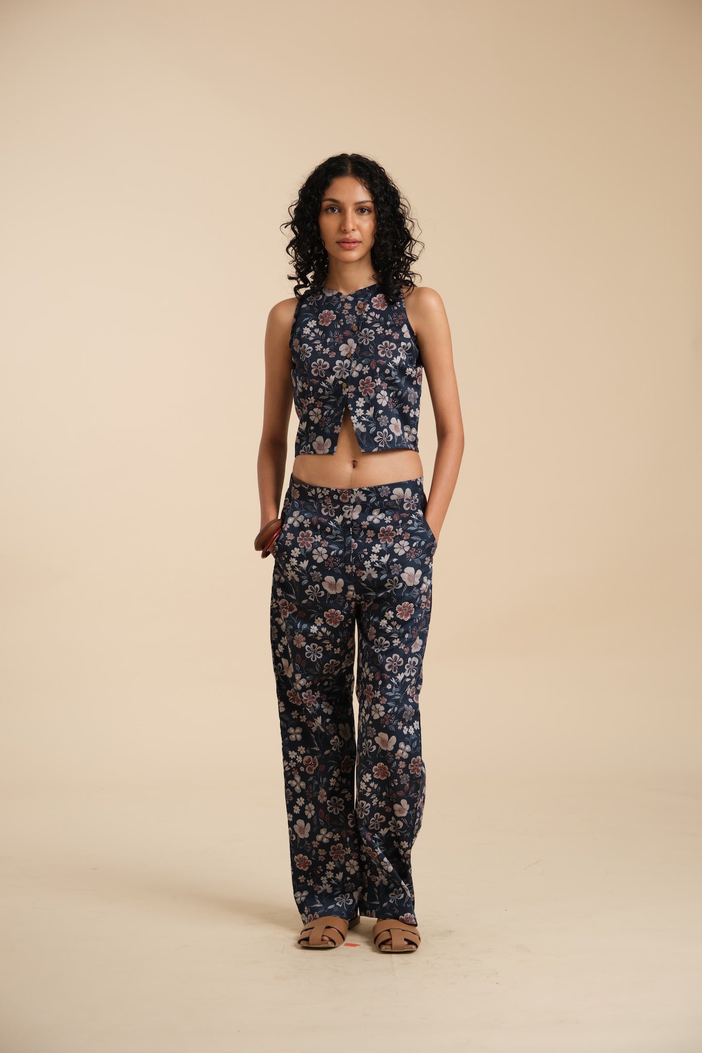 Cord Set (Pant + Top) - Printed