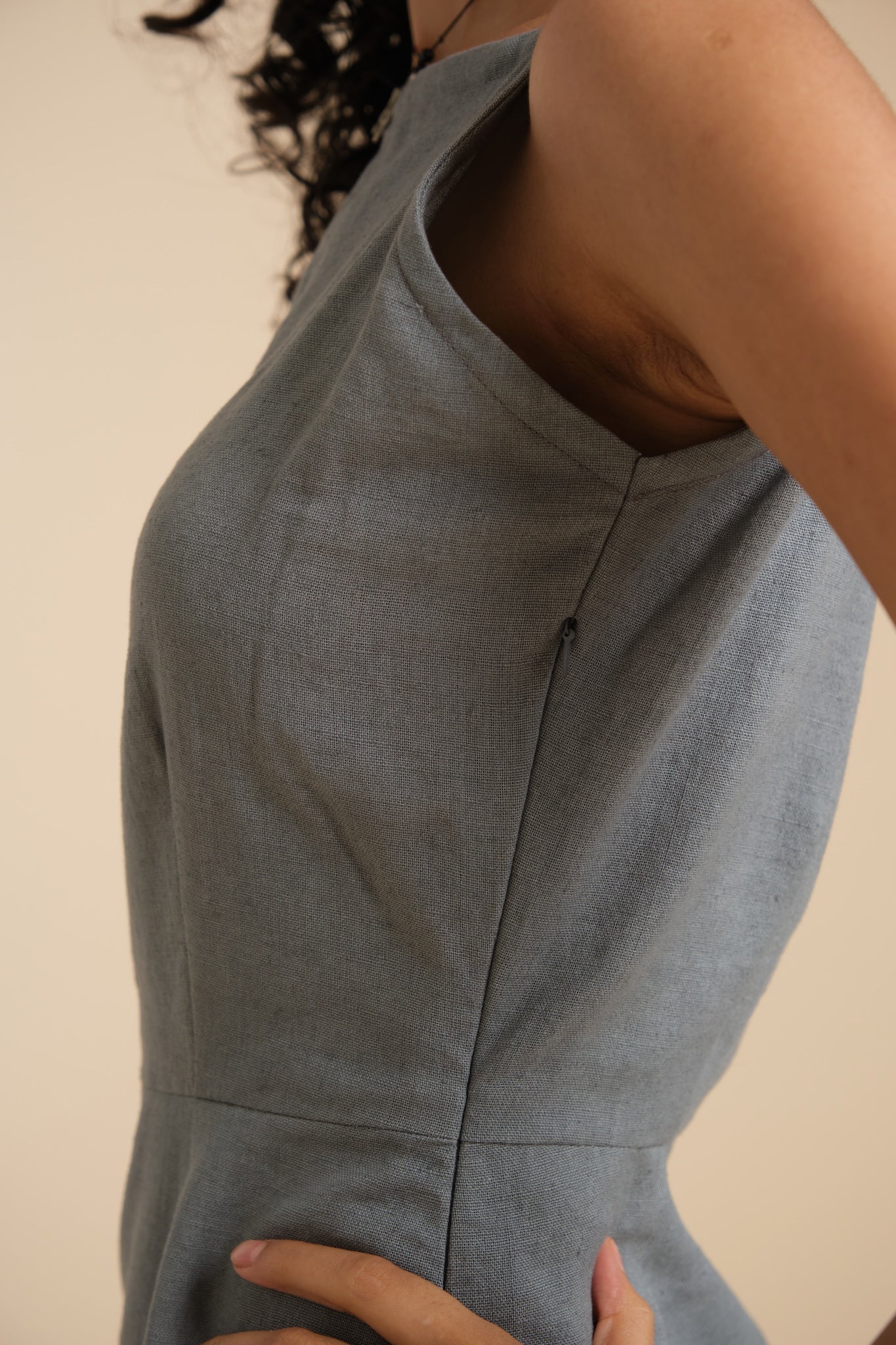 Women Linen Short Dress – Breathable Summer Wear India