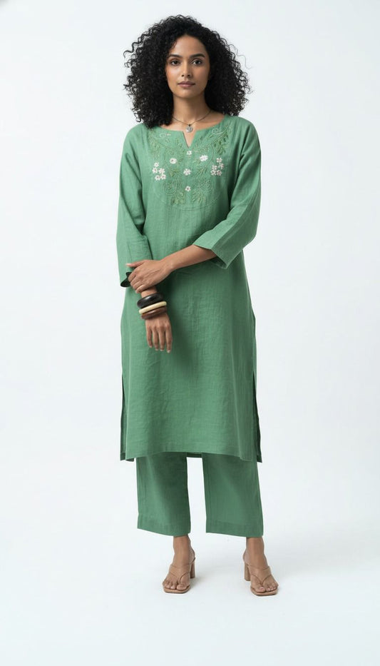 Loose Fit Kurti Set