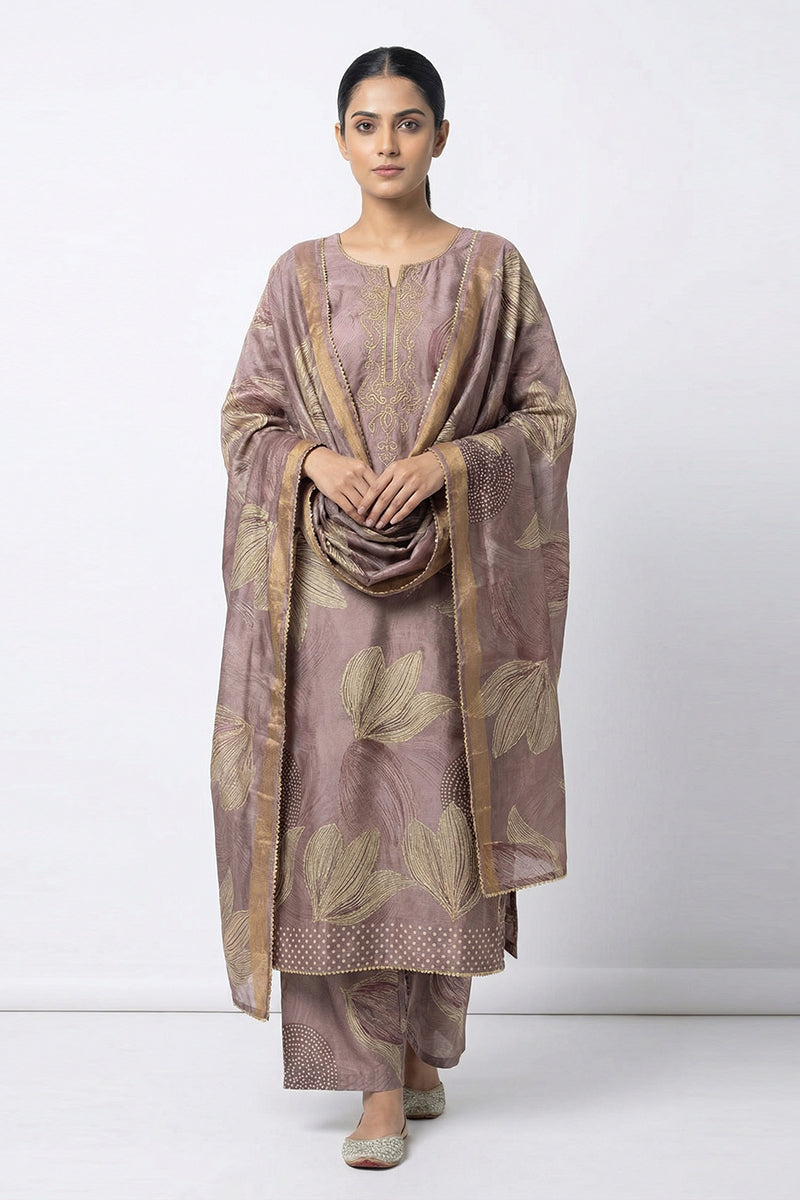 Premium Floral Printed Salwar Suit Dress Material Set