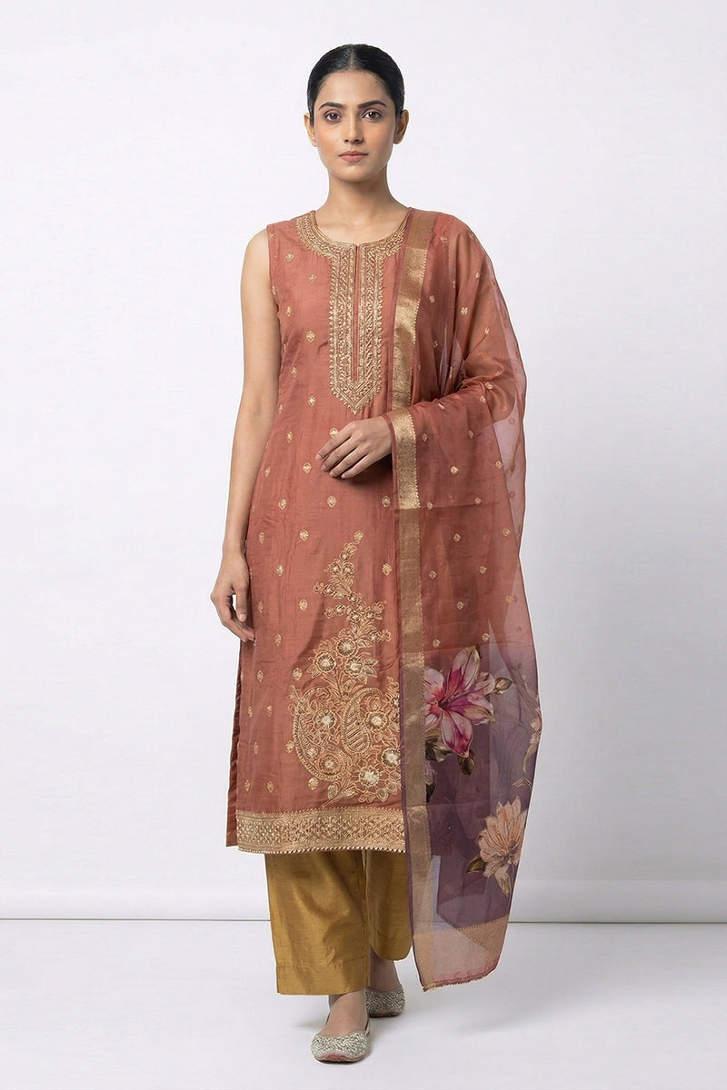 Elegant Embroidered Salwar Suit Dress Material